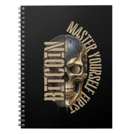 Cuaderno motivación BTC | Calavera | Bitcoin cripto 