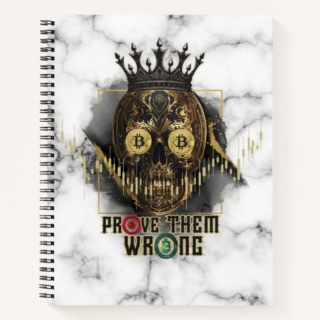 Cuaderno Motivación Cripto | Bitcoin | Demuéstrales que est (Anverso)
