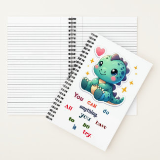 Cuaderno motivación de Dino lindo