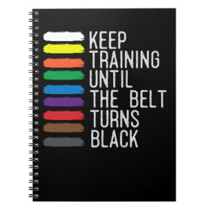 Cuaderno Motivación del cinturón negro Taekwondo Jiu Jits