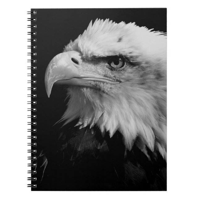 Cuaderno Motivación del liderazgo del águila estadounidense (Frente)