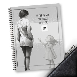 Cuaderno Motivación del trauma de la mujer con monograma ac