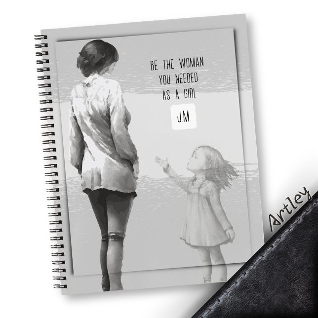 Cuaderno Motivación del trauma de la mujer con monograma ac (Subido por el creador)
