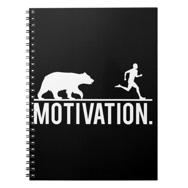 Cuaderno Motivación divertida de entrenamiento - Persiguien (Frente)