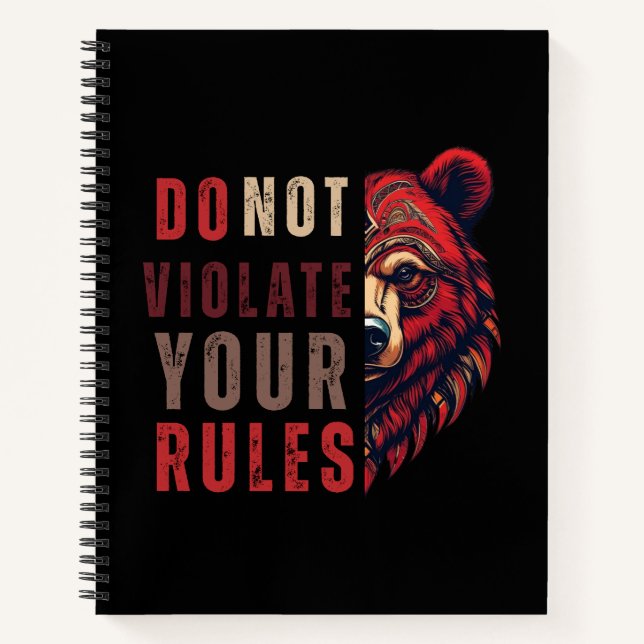 Cuaderno Motivación | Mentalidad de Forex | Osito (Anverso)