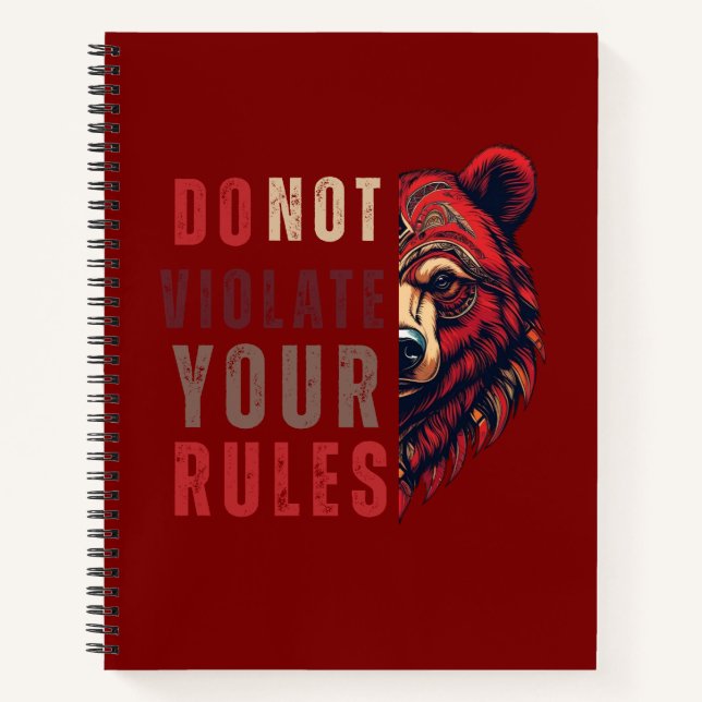 Cuaderno Motivación | Mentalidad de Forex | Osito (Anverso)