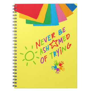 Cuaderno Motivación "Nunca te avergüences de intentarlo"