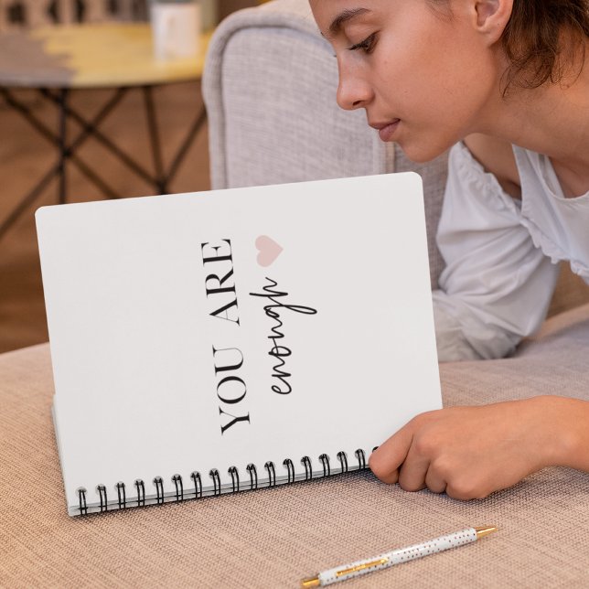 Cuaderno Motivación positiva que eres suficiente cita (Subido por el creador)