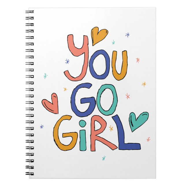 Cuaderno Motivación Un Chica de Guay Que Se Va Chica Clipar (Frente)