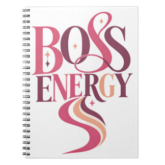 Cuaderno Motivacional Boss Energy Pink Ombre