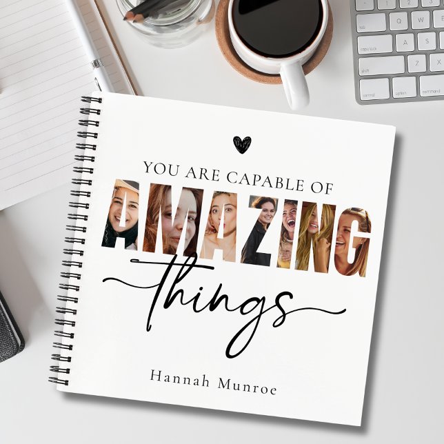 Cuaderno Motivational Calligraphy Script Typography Photo  (Subido por el creador)