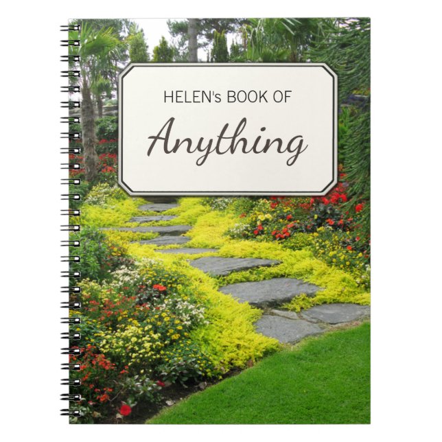 Cuaderno Motivo fotográfico botánico personalizado (Frente)