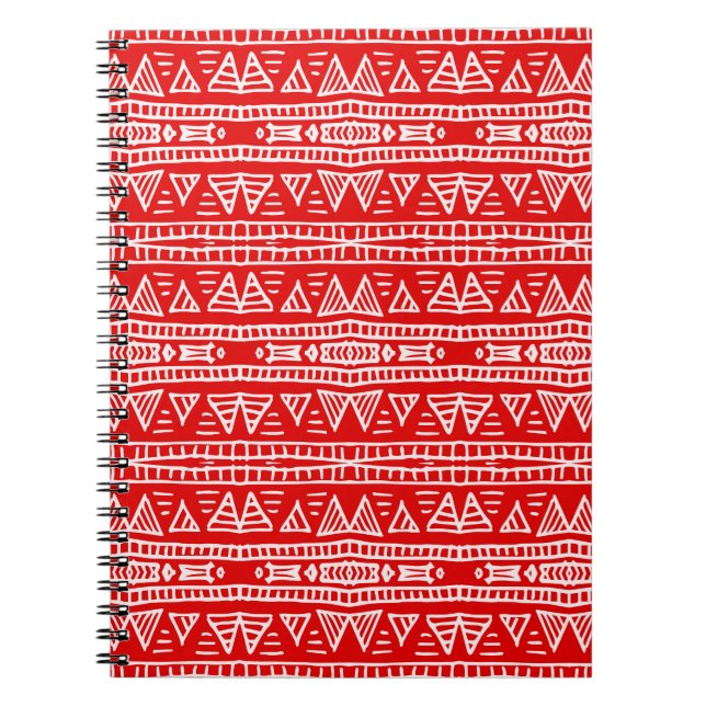 Cuaderno Motivos tribales étnicos Patrón de rayas (Frente)