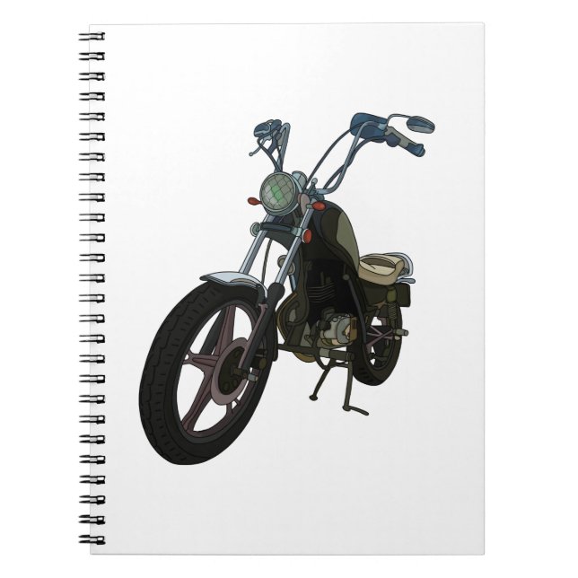 Cuaderno Motocicleta clásica de época (Frente)