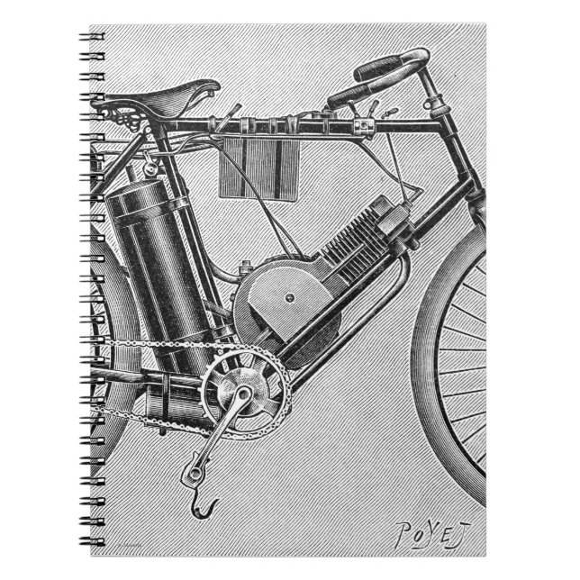 Cuaderno Motocicleta de Bouilly, 1895 (Frente)