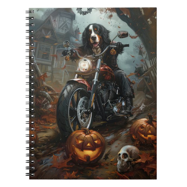 Cuaderno Motocicleta de Montaña de Berna para montar Hallow (Frente)