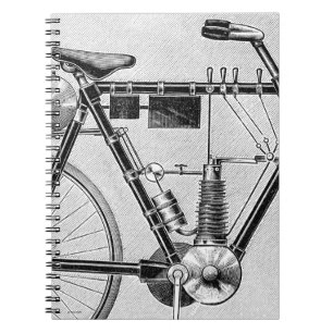 Cuaderno Motocicleta de Petrolette Omega, 1895