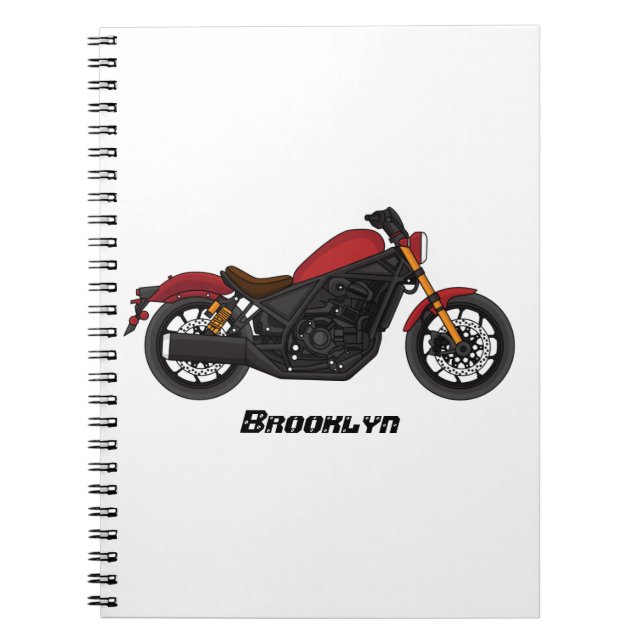 Cuaderno motocicleta estilo crucero Guay (Frente)