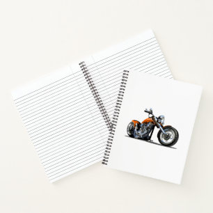 Cuaderno motocicleta personalizado