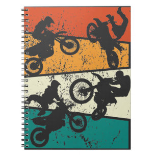 Cuaderno motocicleta vintage todoterreno enduro motocross