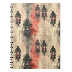 Cuaderno Motocicletas acuáticas, ciclistas, carreras, motoc