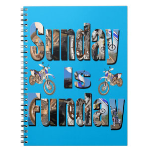 Cuaderno Motocicletas Domingo Es Funday, Portátil