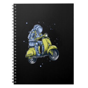 Cuaderno Motociclista astronauta en el espacio