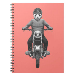 Cuaderno Motociclista Panda