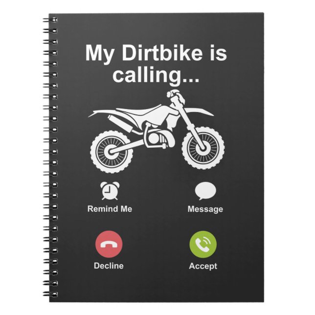Cuaderno Motocross Dirke Bike Brap Off Road Dirtbike Riders (Frente)