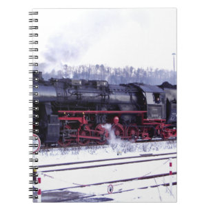 Cuaderno motor de la estación de la locomotora ferroviaria