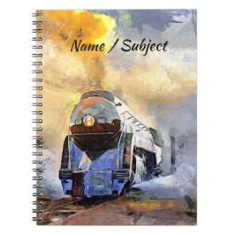 Cuaderno Motor de tren de vapor N&W 611 Locomotora al vapor
