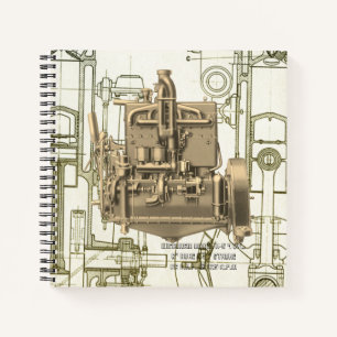 Cuaderno Motor de Wisconsin Milwaukee Wisconsin motor a gas