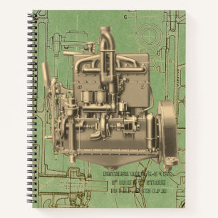 Cuaderno Motor de Wisconsin Milwaukee Wisconsin motor a gas