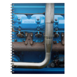 Cuaderno Motor del Tractor Azul