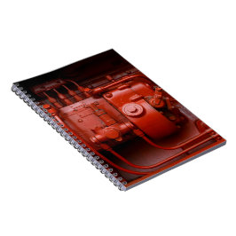 Cuaderno Motor del tractor rojo