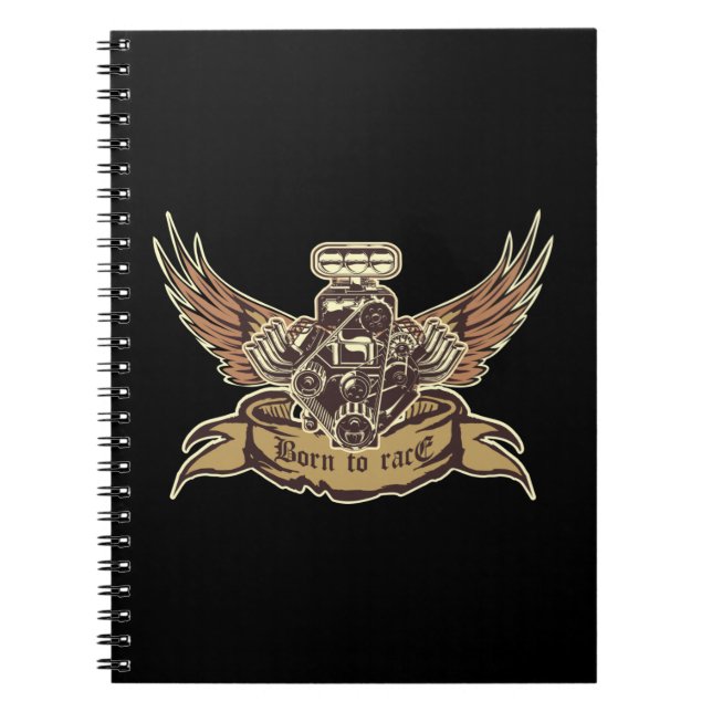 Cuaderno motor personalizado (Frente)