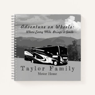 Cuaderno Motorhome RV Camper Travel Journal