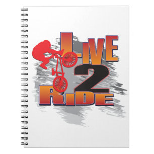 Cuaderno Motorista vivo del paseo 2 BMX