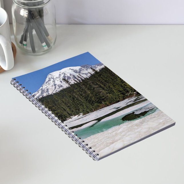 Cuaderno Mount Rainier and Frozen Lake Photo (In Situ)