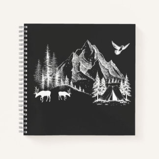 Cuaderno Mountain Camping Adventure Wilderland Nature