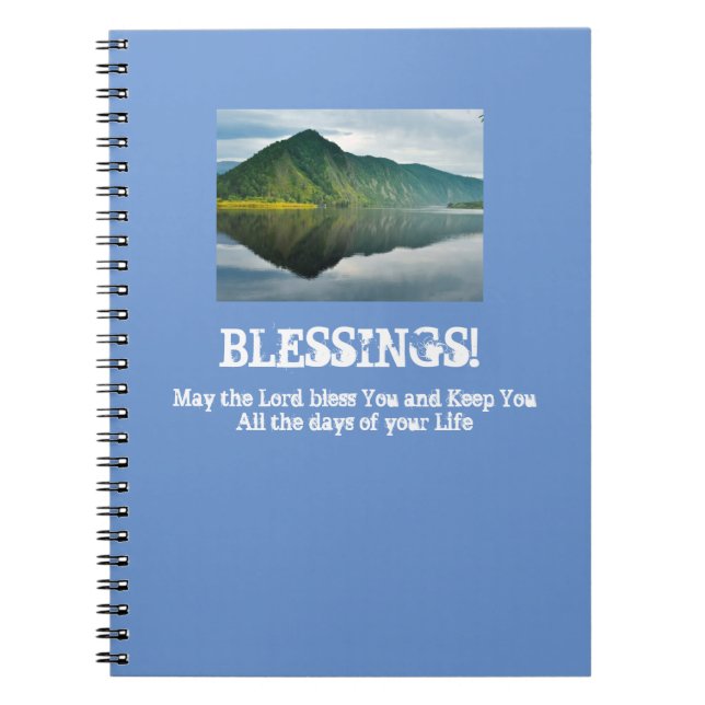 Cuaderno Mountain Lake Blessings Journal (Frente)