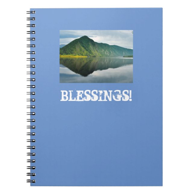 Cuaderno Mountain Lake Blessings Journal (Frente)