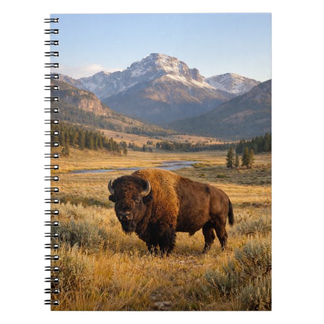 Cuaderno Mountain Landscape American Bison (Frente)