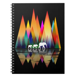 CUADERNO MOUNTAIN RAINBOW ELEPHANT