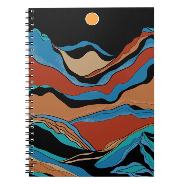 Cuaderno Mountains Geometric  (Frente)