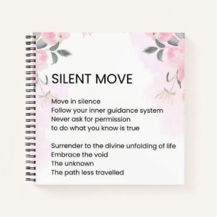 Cuaderno Movimiento silencioso - Poesía de poesía de alient