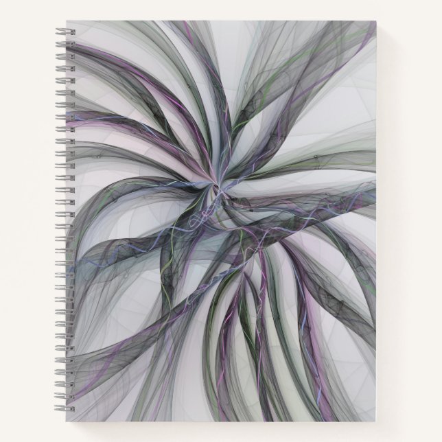Cuaderno Movimientos de filigrana abstracto moderno girator (Anverso)