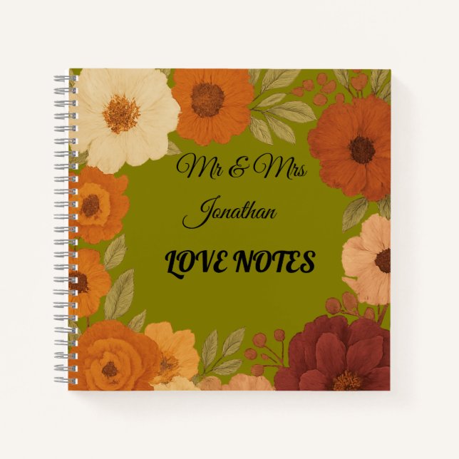Cuaderno Mr & Mrs Love Notes Custom Couple (Anverso)