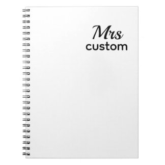 Cuaderno Mrs. Custom Notebook – Personalized Name