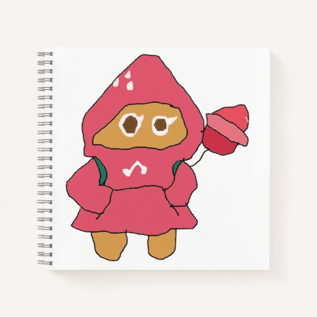 Cuaderno Ms Paint carrera de galletas galleta de fresa (Anverso)
